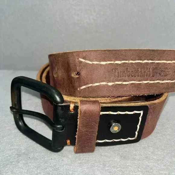 Timberland Pro Leather Belt office to casual work wear rugged durability - Picture 9 of 12